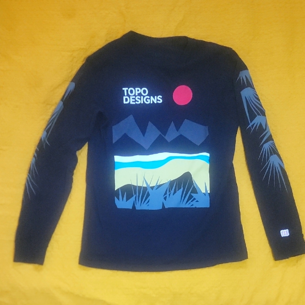Topo Designs Black Graphic Long Sleeve Shirt